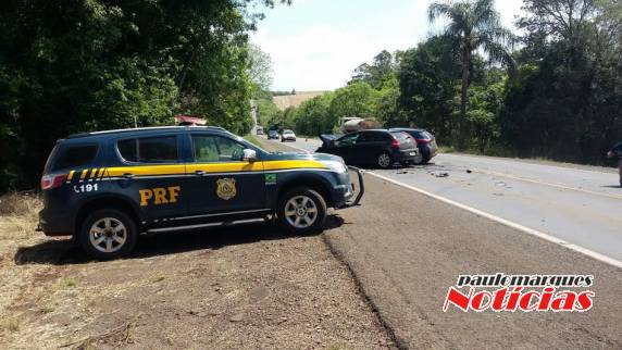 Veículos de Catuípe e Belo 

Horizonte se envolveram no acidente