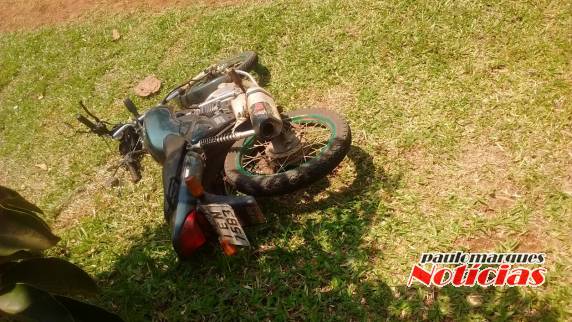 Duas motos colidiram no centro da 

cidade