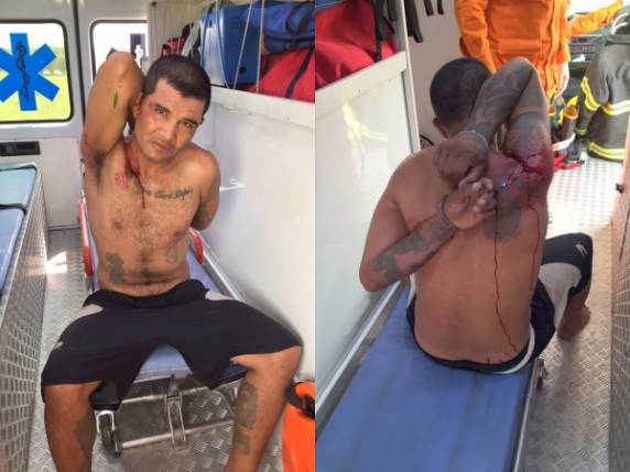 O traficante foi flagrado retirando a droga de um buraco em um mato