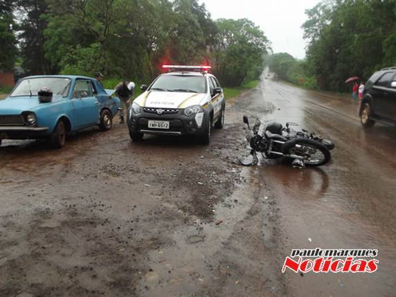 O acidente aconteceu em uma entrada secundária da cidade