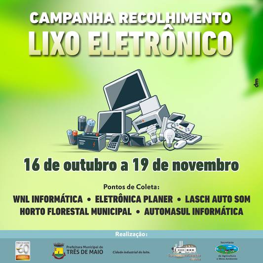 Campanha acontece no período de 16 de outubro a 19 de novembro 

com vários pontos de coleta