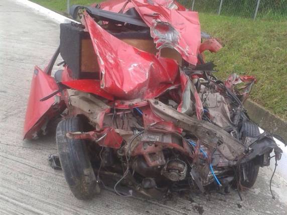 Acidente na BR-116 foi uma colisão frontal na qual condutor morreu na hora
