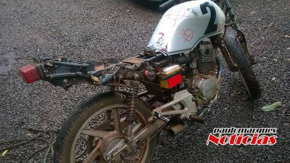A moto estava em uma residência no bairro Medianeira