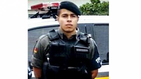 Soldado Maysson Fagundes da Silva, de 27 anos, estava 

de folga na cidade e foi morto com um tiro no rosto