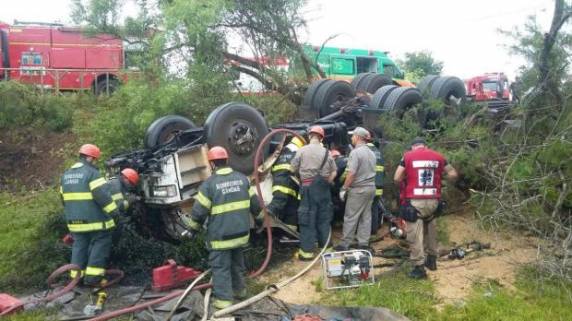 Acidente ocorreu na altura do km 426, em Nova Santa Rita