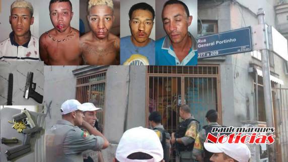 Cinco elementos teriam matado dois homens em um bar