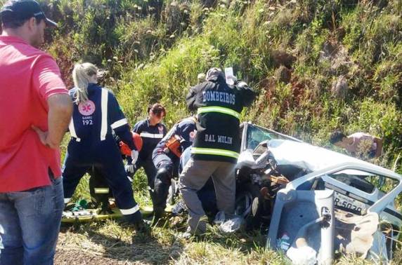 Veículos de Erval Seco e 

Santo Ângelo colidiram na rodovia
