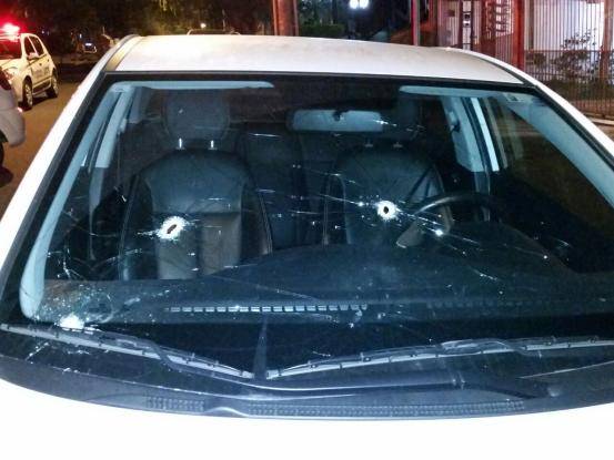 O ladrão foi atingido na cabeça e encaminhado ao hospital em estado grave