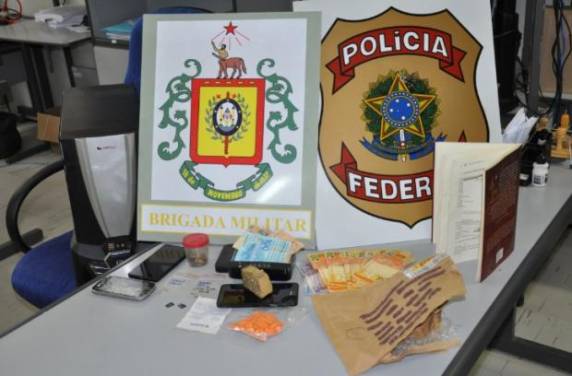 Operação conjunta entre a Polícia Federal e a Brigada Militar ocorreu no final 

da manhã deste domingo
