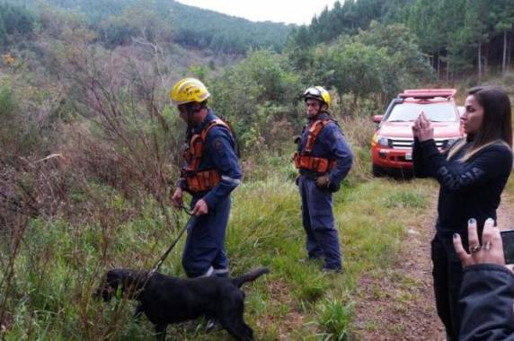Cão farejador de Curitibanos auxiliou nas buscas