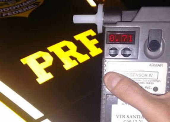 Condutor é flagrado com nível de álcool no sangue muito superior ao limite máximo para evitar 

crime de trânsito, é preso e paga fiança para não ser encaminhado ao presídio