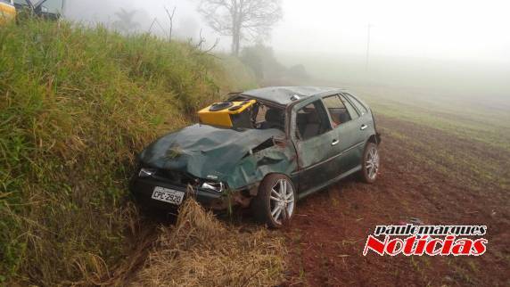 O condutor do Gol encontra-se internado na UTI em Santa Rosa
