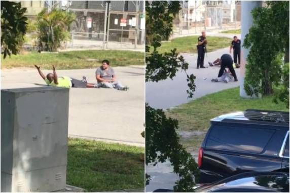 Charles Kinsey, 47 anos, é terapeuta e ajudava um autista em Miami