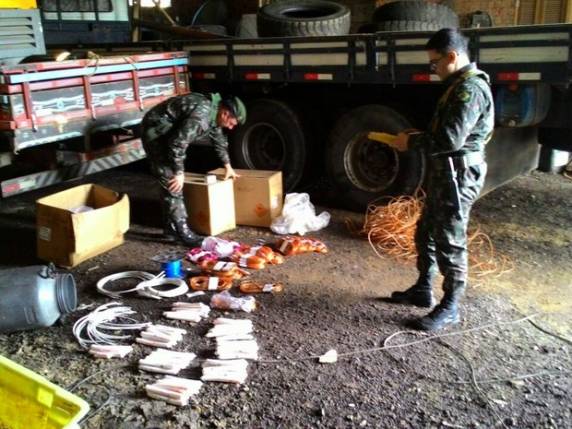 Material foi apreendido após ser localizado pelo Exército em Pinto Bandeira
