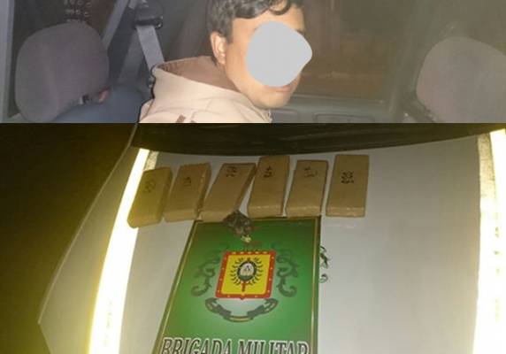 Droga teria partido de Santa Maria
