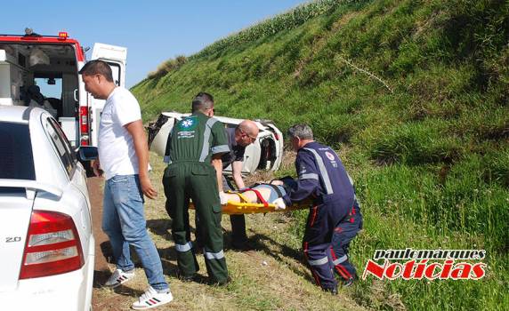 Veículo de Passo Fundo saiu da pista na localidade de Nossa senhora do Carmo