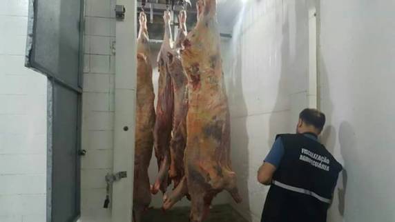 4 toneladas de carnes 

impróprias apreendidas