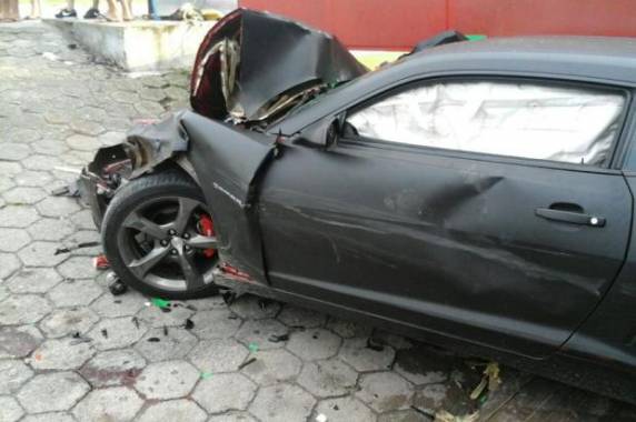 Polícia faz buscas ao motorista do Camaro com placas de Sapiranga