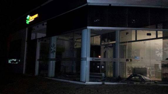 Banco do Sicredi de Mato Castelhano foi alvo na madrugada deste sábado (7)