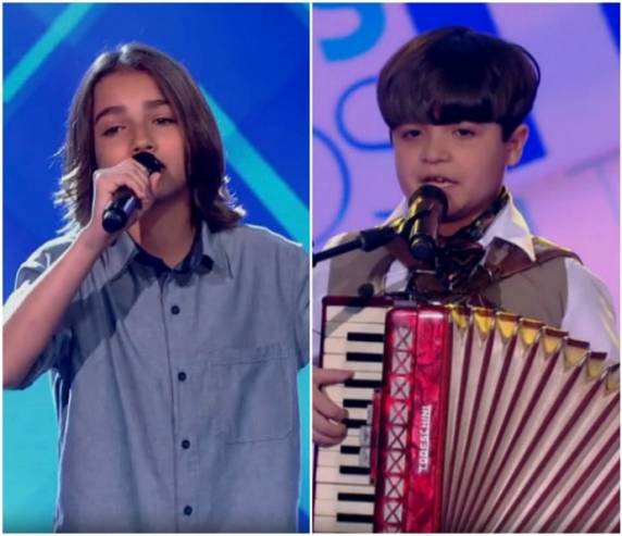 Luís Arthur Seidel, 12 anos é de Guaíba e cantou 