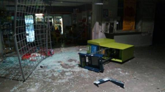 Na madrugada desta segunda, criminosos tentaram arrombar caixa eletrônico na Rota do Sol em Caxias do Sul