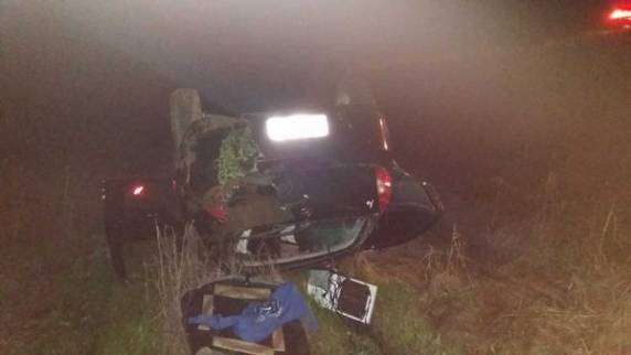 Motorista de 33 anos, conforme a PRF, não usava cinto de segurança no momento do acidente. Criança foi levada para o Hospital Universitário de Santa Maria