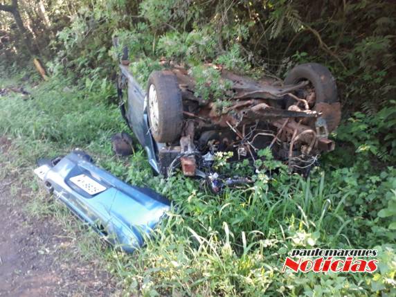 Acidente ocorreu na curva da localidade de Esquina Boa Vista