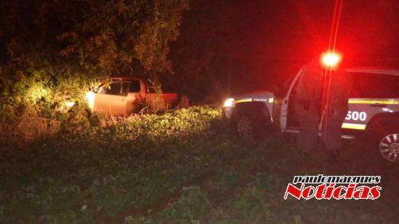 Uma caminhonete e defensivos foram recuperados pela Brigada Militar