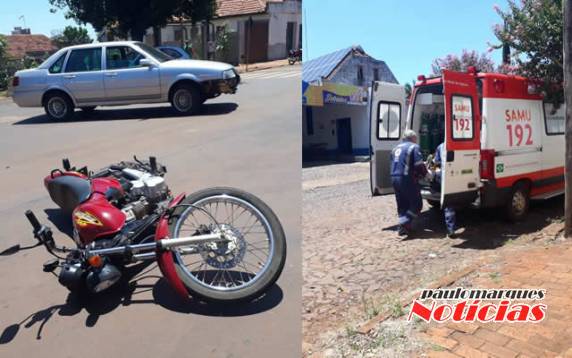 Motociclista teve ferimentos leves