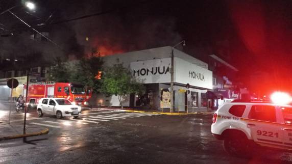 A Loja Monjuá ficou totalmente destruída
