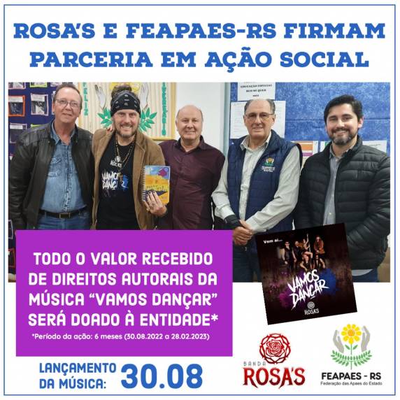 Iniciativa prevê doação de valores recebidos de direitos autorais da nova música 