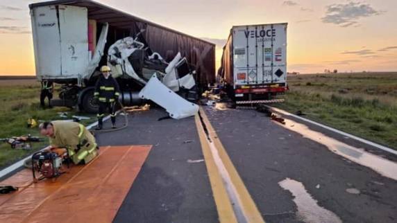 O acidente aconteceu na Ruta Nacional 14