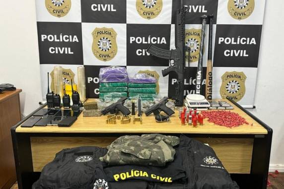 Delegados do caso dizem que armamento apreendido demonstra 