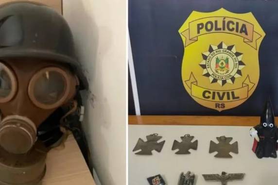 O suspeito começou a ser investigado após supostamente fazer um gesto nazista durante uma reunião. A defesa negou a conotação e disse que se tratava de uma 