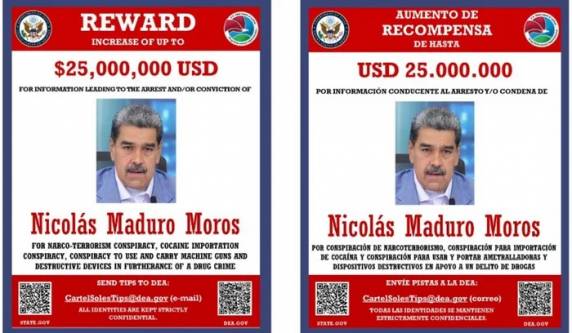 Departamento do Tesouro do país indica que o presidente venezuelano é líder do Cartel de los Soles, grupo criminoso classificado como 