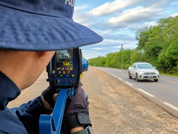 Operação com radar registrou condutores trafegando acima do limite permitido entre Guarani das Missões e Cerro Largo